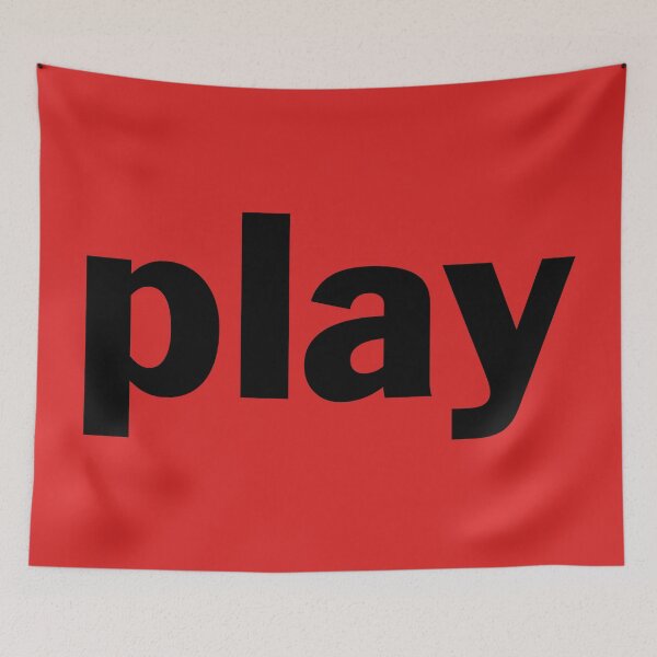 Item preview, Play - Large Black Text designed and sold by SquashBlossom1.