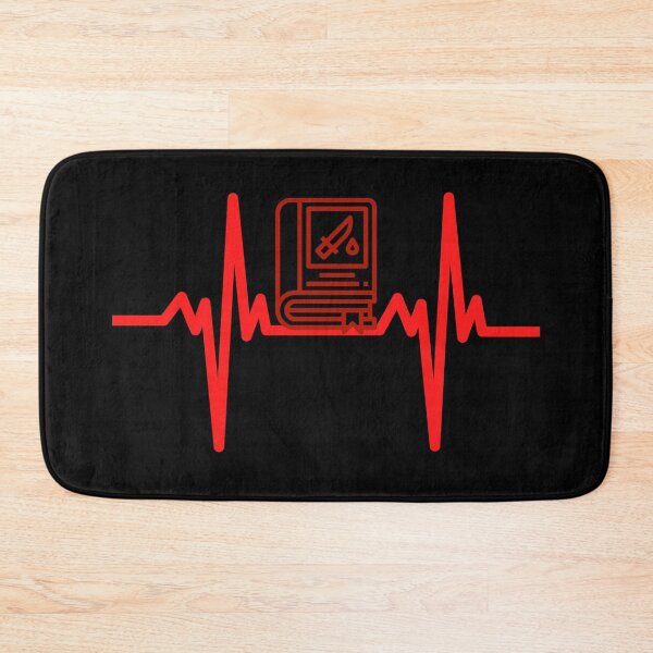 Item preview, Heartbeat crime fiction lovers tee shirt designed and sold by Scribblehound.