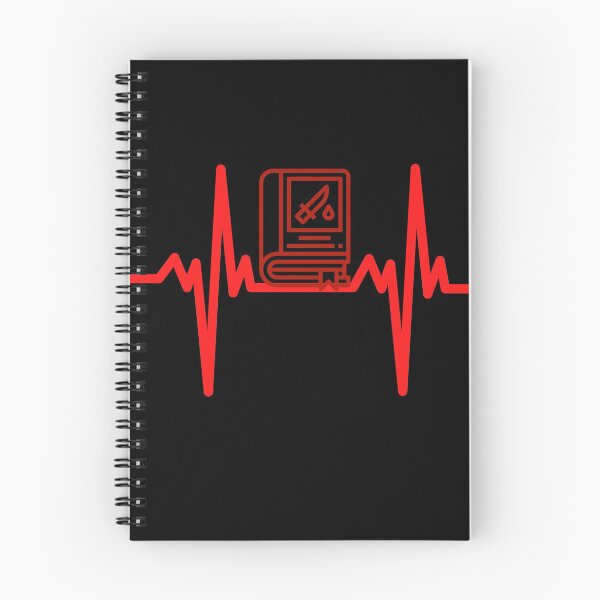 Item preview, Heartbeat crime fiction lovers tee shirt designed and sold by Scribblehound.