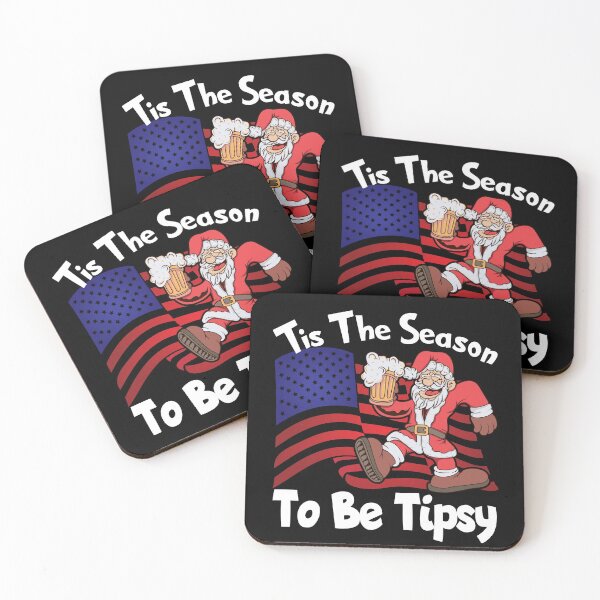 Item preview, Tis the Season To Be Tipsy, Funny, Drunk Santa, Christmas Design designed and sold by mamahellfire31.
