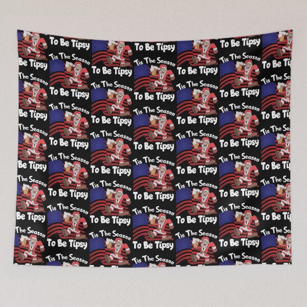 Item preview, Tis the Season To Be Tipsy, Funny, Drunk Santa, Christmas Design designed and sold by mamahellfire31.