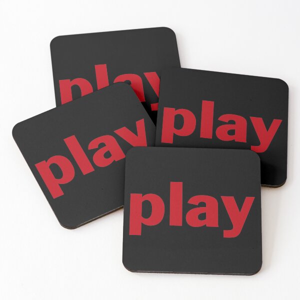Item preview, Play - Large Red Text designed and sold by SquashBlossom1.