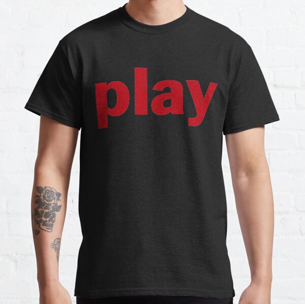 Play - Large Red Text Classic T-Shirt