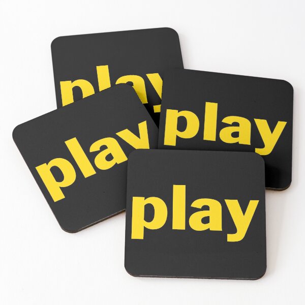 Item preview, Play - Large Yellow Text designed and sold by SquashBlossom1.