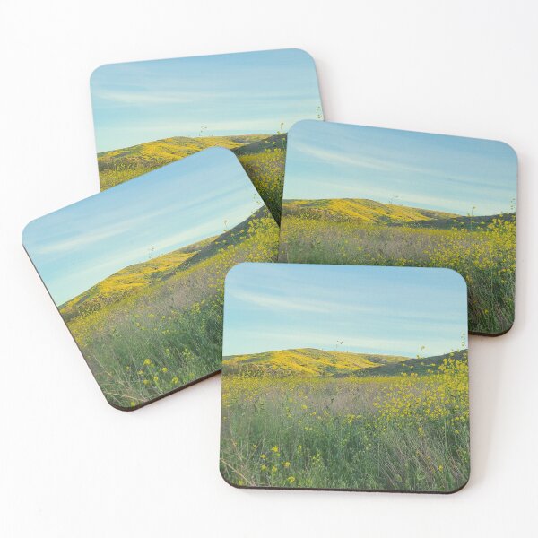 Item preview, Serene Field of Beautiful Yellow Flowers designed and sold by ColorfulPrints.
