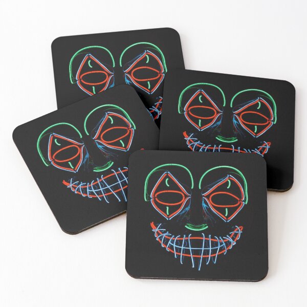 Item preview, LED Scary Clown Mask Glowing in Red, Green, and Blue designed and sold by yhelfman.