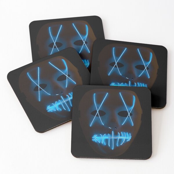 Item preview, Light Up Blue LED Halloween Mask designed and sold by yhelfman.