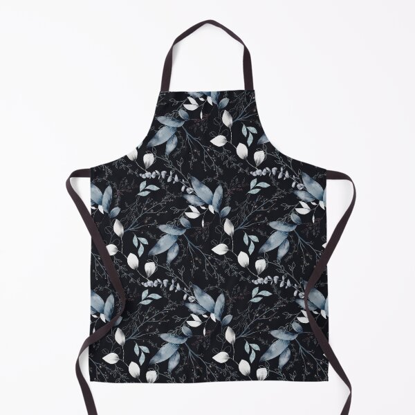 Item preview, Beautiful watercolor winter pattern grey leaves designed and sold by IrinchiDE.