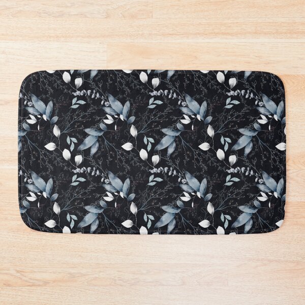 Item preview, Beautiful watercolor winter pattern grey leaves designed and sold by IrinchiDE.