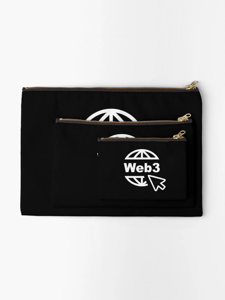 Thumbnail 2 of 4, Zipper Pouch, Web3, Blockchain Developer, Cryptocurrency, Software Engineer, Computer Science, Fullstack Developer, Programming Humor, Dark designed and sold by Max-Wear.