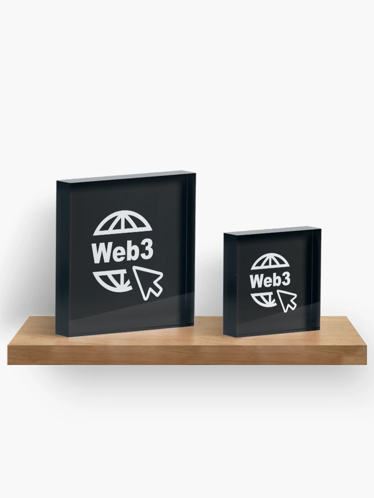 Thumbnail 3 of 5, Acrylic Block, Web3, Blockchain Developer, Cryptocurrency, Software Engineer, Computer Science, Fullstack Developer, Programming Humor, Dark designed and sold by Max-Wear.