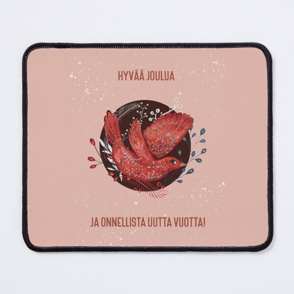 Item preview, Merry Christmas and Happy New Year in Finnish - Hyvää joulua ja onnellista uutta vuotta - scandinavian style - watercolor Christmas Greetings designed and sold by IrinchiDE.