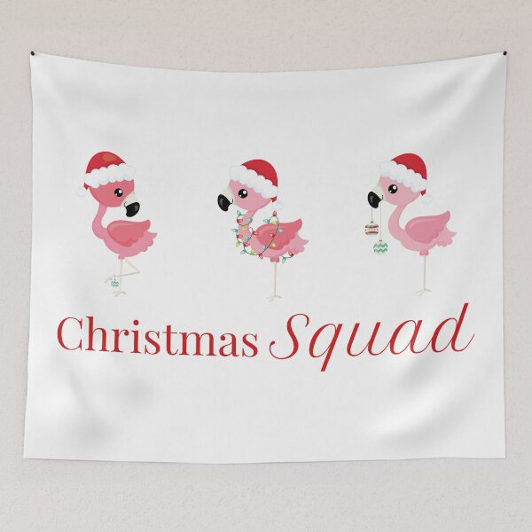 Item preview, Flamingo Christmas Squad designed and sold by PirateAvocado.