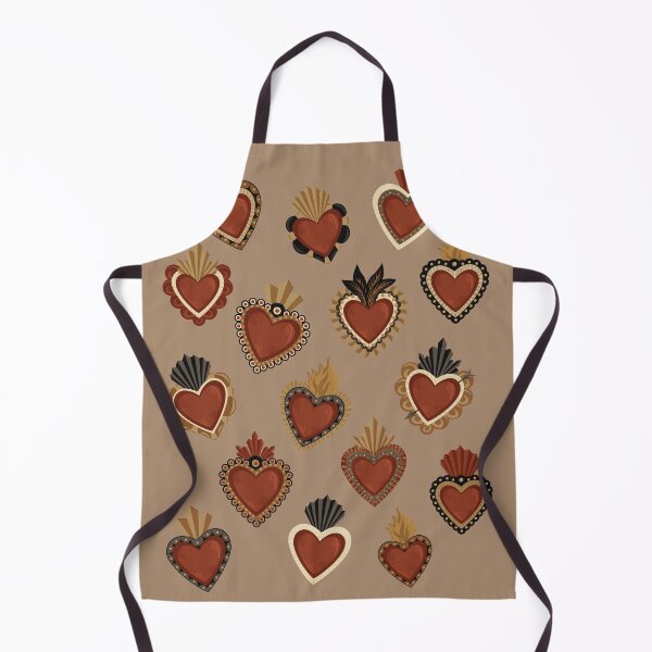 Item preview, Vintage Mexican Sacred Hearts Pattern II by Akbaly designed and sold by Akbaly.