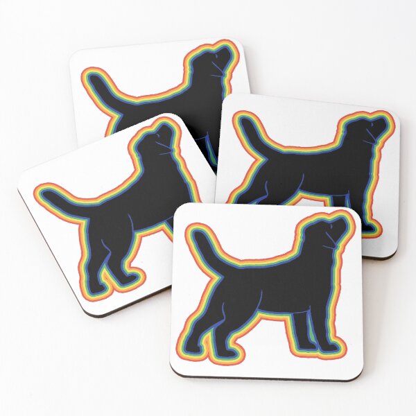 Item preview, Funny labrador retriever dog lover silhouette Rainbow Design designed and sold by alaechamlal.