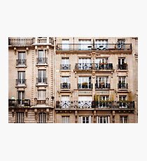 Traditional French Architecture Photographic Print
