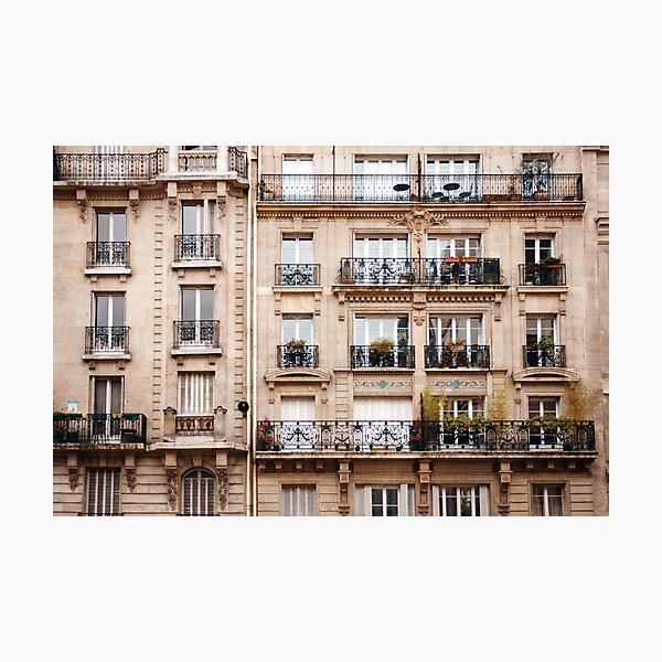 Traditional French Architecture Photographic Print