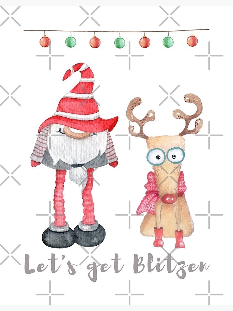 Christmas Gnome Couple Reindeer Standing Gnome Christmas