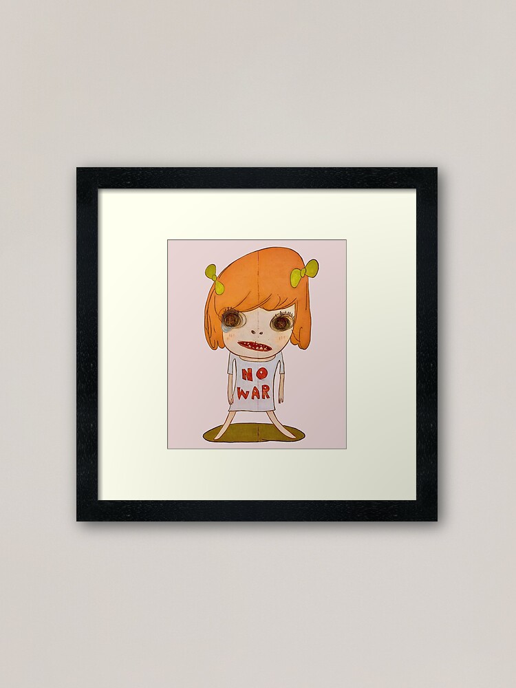 yoshitomo nara girl painting Sticker for Sale by kidmolasses