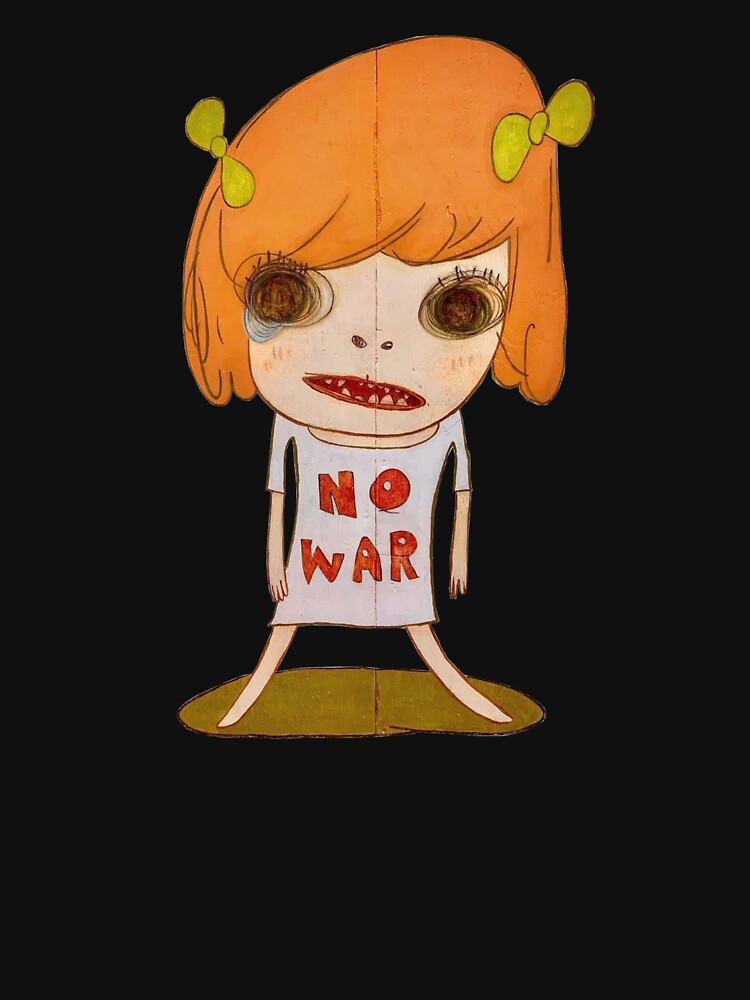 yoshitomo nara no war girl painting Sticker for Sale by