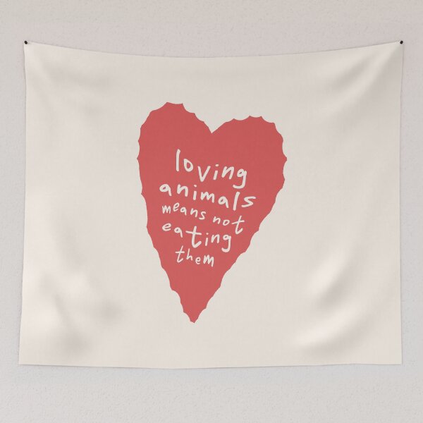 Item preview, Loving Animals Means Not Eating Them designed and sold by Artestygraphic.