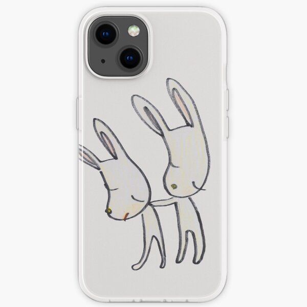 peinture de lapins yoshitomo nara Coque souple iPhone