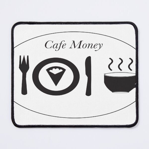 Item preview, Cafe Money Black on White designed and sold by Tooiccymoney.