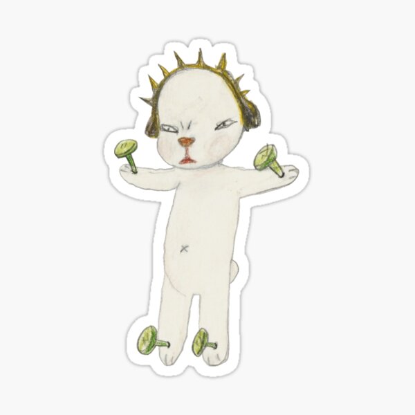 Yoshitomo Nara Sticker for Sale by SweatVtgShirts  Yoshitomo nara,  Coloring stickers, Transparent stickers