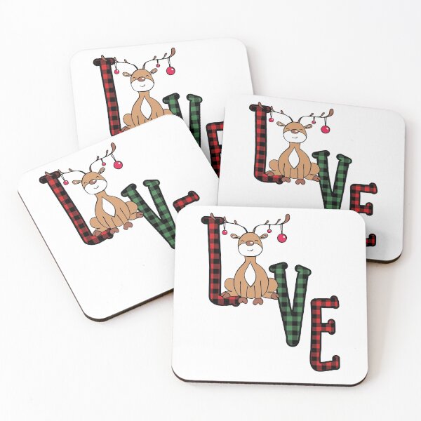 Item preview, Christmas Love With Funny Reindeer designed and sold by Peggy Lindstrom.
