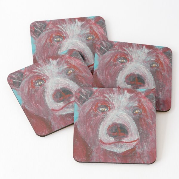 Item preview, Cute Red Bear designed and sold by carolineskinnerart.
