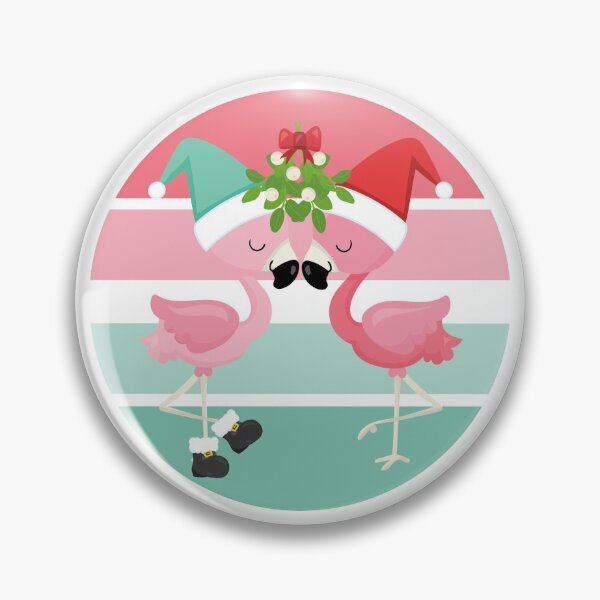 Item preview, Flamingos Under the Mistletoe designed and sold by PirateAvocado.