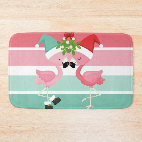 Item preview, Flamingos Under the Mistletoe designed and sold by PirateAvocado.