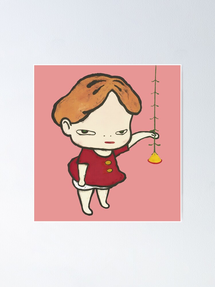 yoshitomo nara girl painting Sticker for Sale by kidmolasses