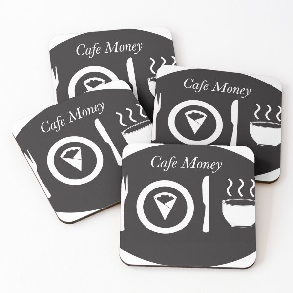 Item preview, Cafe Money White on Black Design designed and sold by Tooiccymoney.