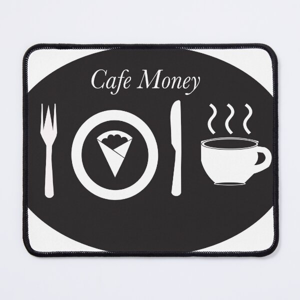 Item preview, Cafe Money White on Black Design designed and sold by Tooiccymoney.