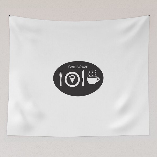 Item preview, Cafe Money White on Black Design designed and sold by Tooiccymoney.