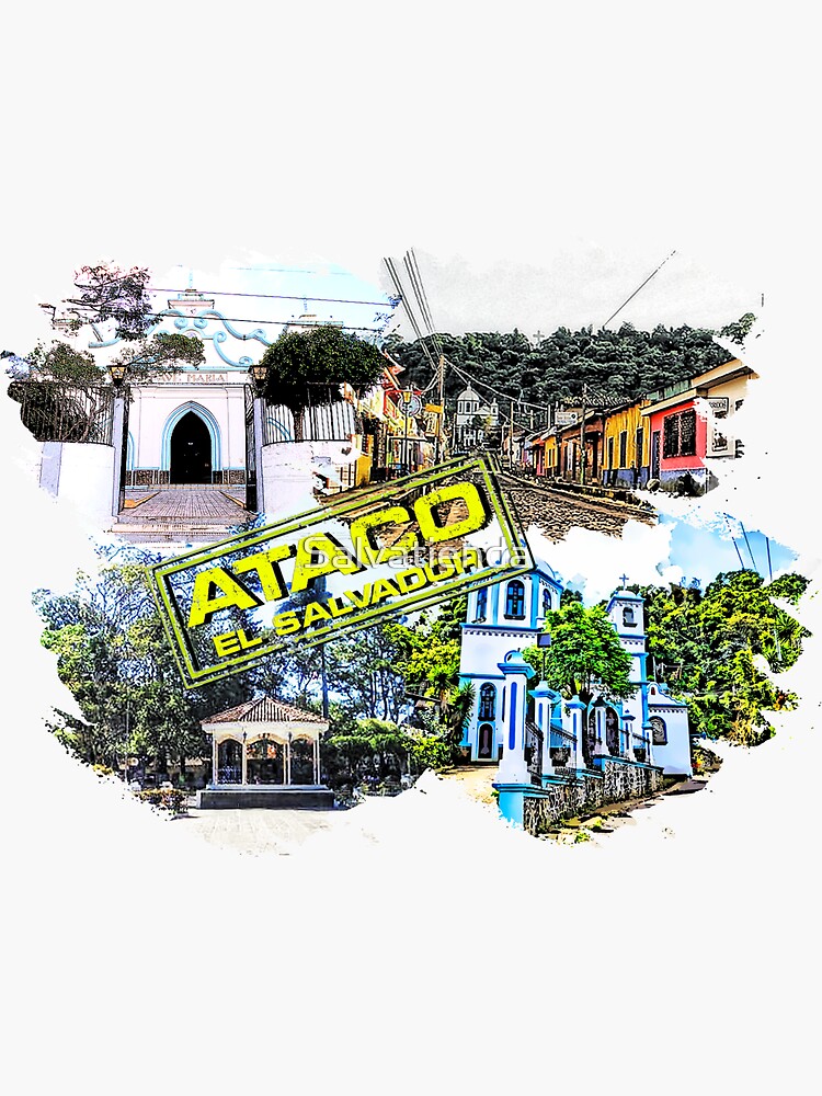 "El Salvador town of Ataco" Sticker for Sale by Salvatienda Redbubble