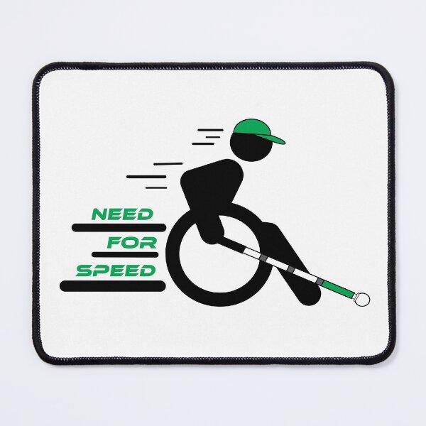 Item preview, Need for Speed Wheelchair Boy with Cane designed and sold by IndeOandM.