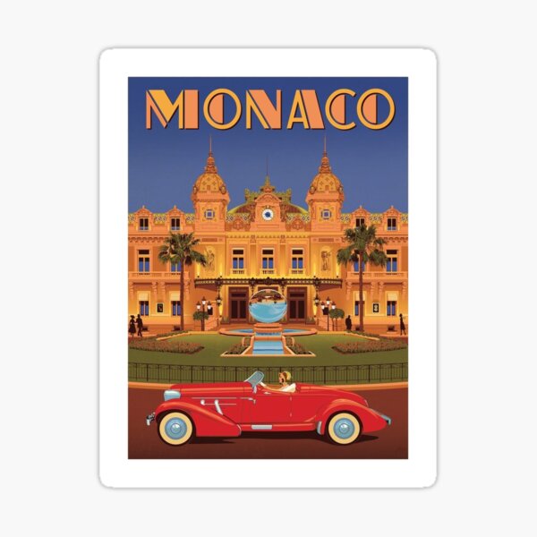 Item preview, MONACO : Vintage Travel Advertising Print designed and sold by posterbobs.
