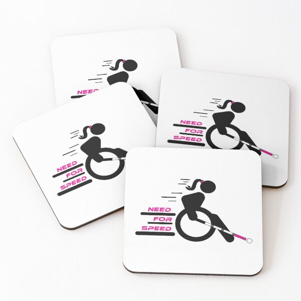 Item preview, Need for Speed Wheelchair Girl with Cane designed and sold by IndeOandM.
