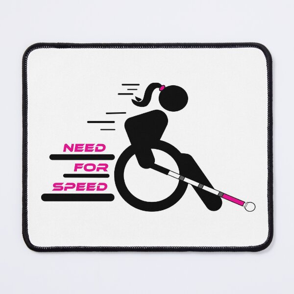 Item preview, Need for Speed Wheelchair Girl with Cane designed and sold by IndeOandM.