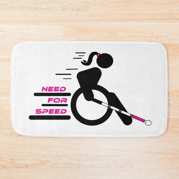 Item preview, Need for Speed Wheelchair Girl with Cane designed and sold by IndeOandM.