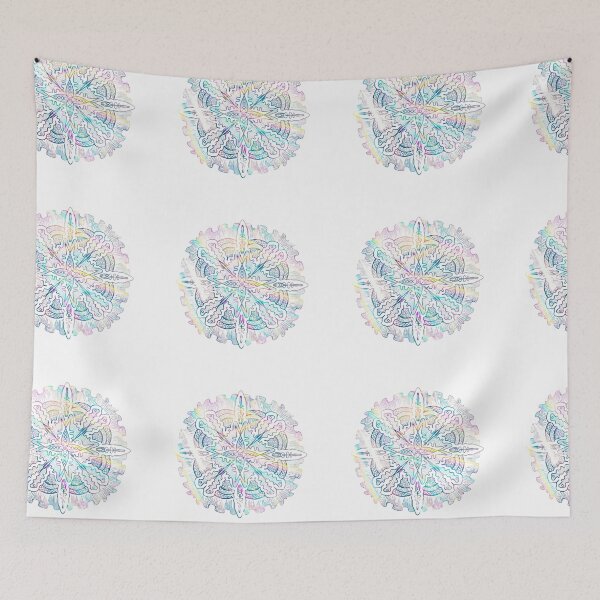Item preview, mermaid koi halo magic circle art pattern  designed and sold by tenkenryujin.