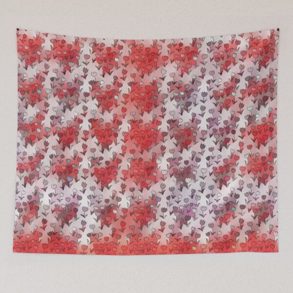 Artikelvorschau, Tulip Floral Gradient Cute Flowers entworfen und verkauft von patternedprints.