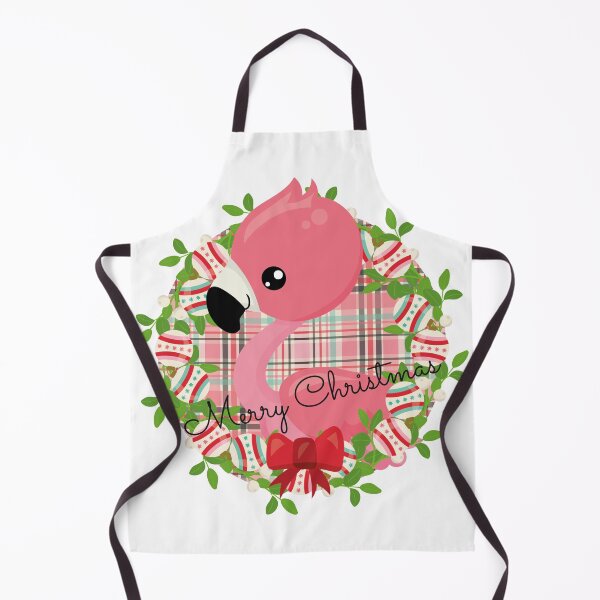 Item preview, Flamingo Wreath Merry Christmas designed and sold by PirateAvocado.