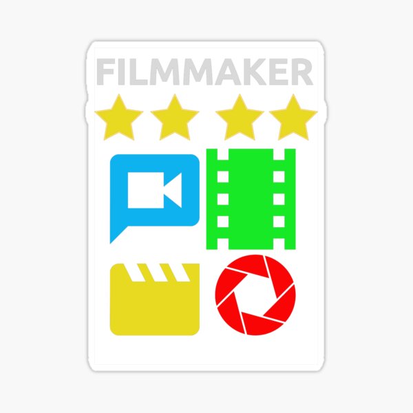 “filmmaker” Sticker by artclip | Redbubble