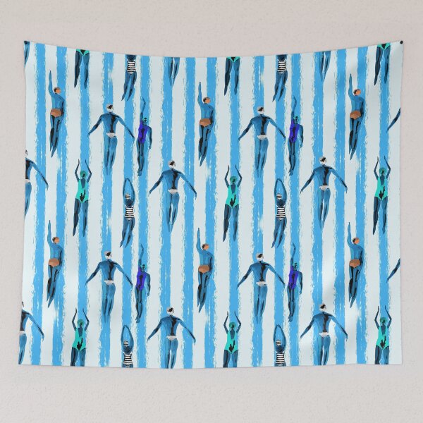 Item preview,  Swimming Pool Blue Watercolor designed and sold by AlyssoCharm.
