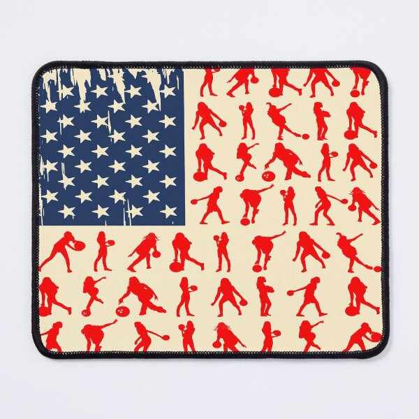 Item preview, Retro Bowling USA Flag designed and sold by AlyssoCharm.