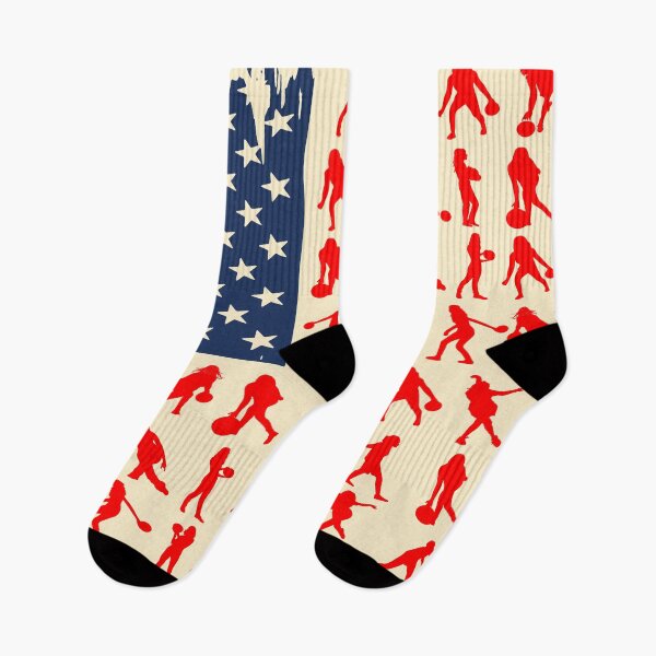 Item preview, Retro Bowling USA Flag designed and sold by AlyssoCharm.