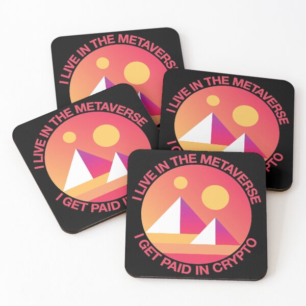 Item preview, I live in the Metaverse I get paid in Crypto Decentraland Mana designed and sold by johnta17.